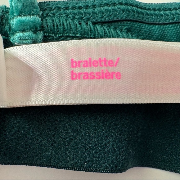 Victoria’s Secret love PINK crushed velvet triangle strappy bralette size XS - Picture 11 of 13